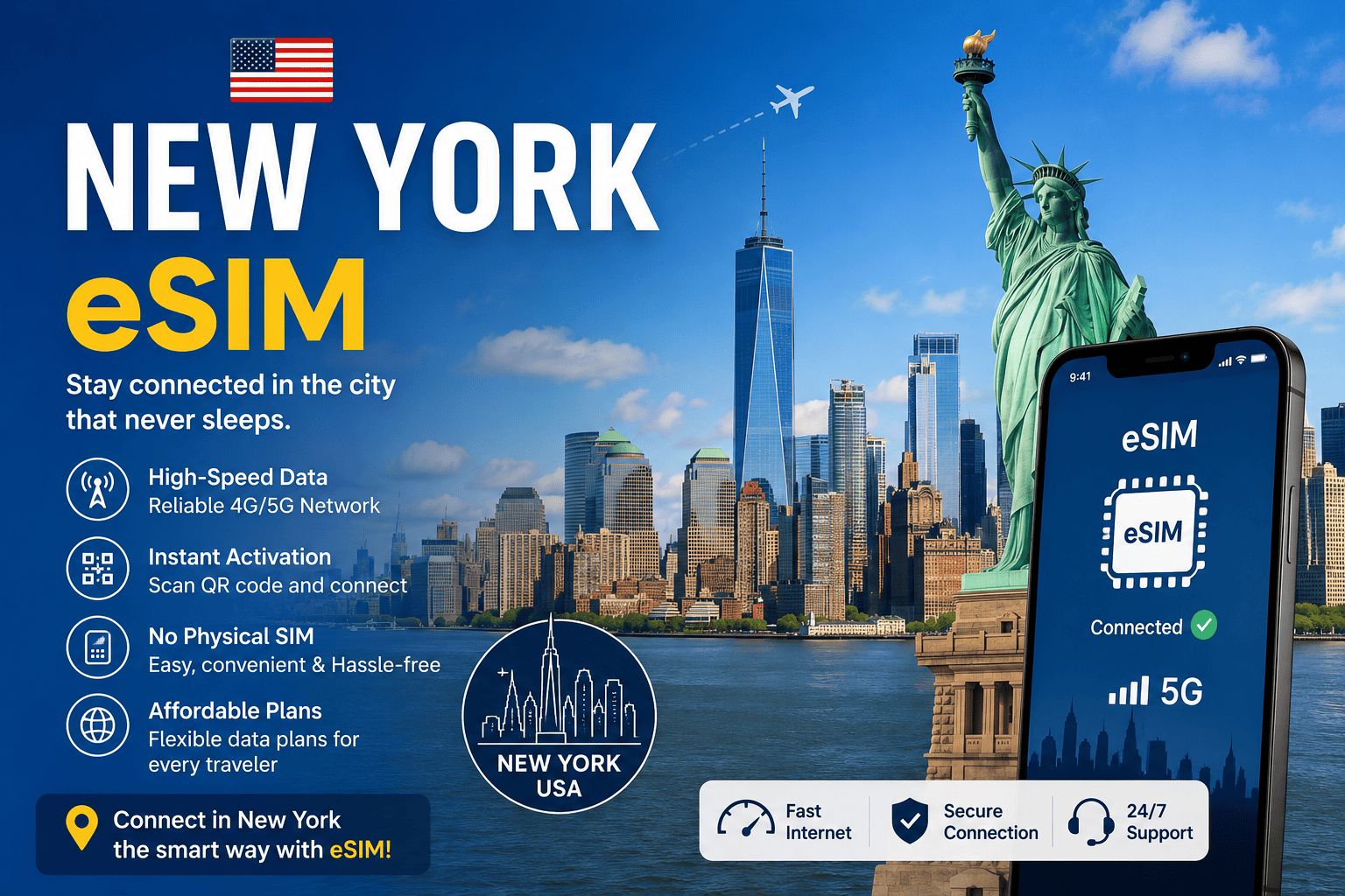 eSIM New York